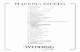 Planning Articles - Corridor Wedding Guidecorridorweddingguide.com/wp-content/uploads/All-Planning-Articles-1.pdfPlanning Articles 2 Ready to Plan 3 Jewelry Selection 4 Bridal Attire
