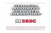 This edition of the Georgia Minority Supplier Directory ... · Business irectory -4- Sec. CONSTRUCTION - Concrete Work NORTHEAST CONCRETE COMPANY, INC. 210 Lower Poplar Macon GA 31201-0000