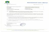 MAHANAGAR GAS LIMITED · Mahanagar Gas Limited Resolution Required : (Ordinary) 1- To consider and adopt the audited Financial Statements of the Company for the Financial Year ended