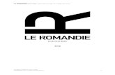 Technical Rider 2016 - Le Romandie · LE ROMANDIE-Technical Rider-22.09.2016.docx 10 7. Video, Projection Projector NEC NP-P350W / 3500 Lumens, 2000:1 / VGA 15-pin D-sub , HDMI, RCA