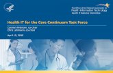 Health IT for the Care Continuum Task Force · 4/12/2019  · Health IT for the Care Continuum Task Force . Carolyn Petersen, co-chair Chris Lehmann, co-chair . ... » Noted that