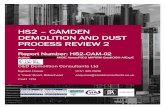 HS2 CAMDEN DEMOLITION AND DUST PROCESS REVIEW 2...Safety and Health (IOSH), International Institute of Risk and Safety Management (IIRSM), European Federation of Explosive Engineers,