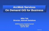 ArcWeb Services On Demand GIS for Business · 2005-04-29 · ArcWeb Services 14 ArcWeb Data NetworkArcWeb Data Network • Detailed Street Maps – USA, Canada – Europe – Australia