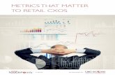 METRICS THAT MATTER TO RETAIL CXOSf9e7d91e313f8622e557... · e-Commerce through 2018, when it will yield approximately $414 billion and account for 11% of total U.S. retail sales.