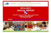 2014-2015 ANNUAL REPORT - miamidade.gov · 2014-2015 ANNUAL REPORT 701 NW 1 st Court, 9th Floor, Miami, Florida 33136 Telephone: (786) 469-4622 Fax: (786) 469-4756 ... The funding
