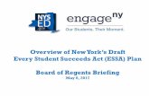 Every Student Succeeds Act (ESSA) Plan Board of Regents ... › common › regents › files › FB Monday - ESSA .pdfFocus on reducing persistent achievement gaps. Support educator