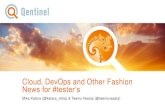 Cloud, DevOps and Other Fashion News for #tester’s€¦ · © Qentinel Group2.6.2016 CONFIDENTIAL 1 Cloud, DevOps and Other Fashion News for #tester’s Mika Katara (@katara_mika)