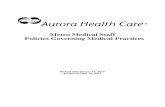 Metro Medical Staff Policies Governing Medical Practices › ... · AURORA METRO MEDICAL STAFF POLICIES GOVERNING MEDICAL PRACTICES Section 1. Admission and Discharge of Patients.