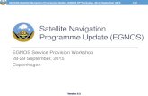 Satellite Navigation Programme Update (EGNOS) › new_egnos...ASECNA Satellite Navigation Programme Update, EGNOS SP Workshop, 29-30 September 2015 2/22 Contents •ASECNA at a glance