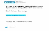 CILIP’s Library Management Systems Supplier Showcase€¦ · Enfield, Middlesex EN1 3XA ... holdings and link management, discovery, analytics and ordering – powered by the EBSCO