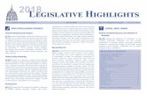 2018 Legislative Highlights2018 Highlights of Legislation electronic edition ansas Legislative Research Department Agriculture & Natural Resources * Alcohol, Drugs, & Gaming * Children’s