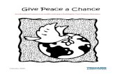 Give peace a chance - Trócaire · 2015-04-09 · Section Five: Give Peace a Chance What to do! Divide the class into groups and give each group one statement to discuss. Take a large