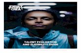 TALENT EVALUATION AND ELIGIBILITY GUIDEassets.firstpointusa.com/documents/eligibility_guide.pdf · NAIA. It may come as a surprise to some but the National Association of Intercollegiate