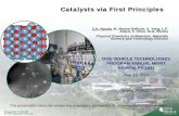 Catalysts via First Principles - Energy.gov · Catalysts via First Principles C.K. Narula, M. Moses-DeBusk, X. Yang, L.F. ... Science and Technology Division. DOE VEHICLE TECHNOLOGIES