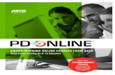 AWARD-WINNING ONLINE COURSES FROM ASCD€¦ · PD ONLINE CATALOG. 4. REGISTER FOR COURSES ONLINE AT. . COURSE DESIGN. Whether you’re a teacher looking to expand your . knowledge