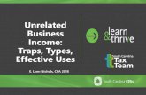 Unrelated Business Income: Traps, Types, Effective Uses · Income: Traps, Types, Effective Uses E. Lynn Nichols, CPA 2018. TCJA Changes ... any of its five highest paid employees