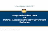 Integrated Review Team on Defense Acquisition Industry ... › Portals › 35 › Documents... · Dec 31, 2018. • Final report to the congressional defense committees and Under