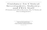 Guidance for Clinical Investigators, Industry, and FDA Staff · 2019-08-13 · This guidance is intended to assist clinical investigators, industry, and FDA staff in interpreting