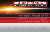 1 Intro Section Layout 1 - Innovation Nationinnovation-nation.ca/.../Innovation_Nation-2012_Program.pdfrobotics in surgery, and in 2003 he established the world’s ﬁrst telerobotic