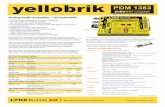 yellobrik PDM 1383 - Lynx · 2020-01-28 · PDM 1383 modules can be cascaded as shown to add more audio channels. Four PDM 1383 modules can be cascaded for up to 16 analog audio channels
