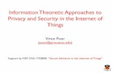 Information Theoretic Approaches to Privacy and Security in the …sites.nationalacademies.org/cs/groups/depssite/documents/... · 2020-04-09 · Information Theoretic Security Shannon