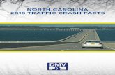 NORTH CAROLINA 2018 TRAFFIC CRASH FACTS - NCDOT...In 2018, 19.2% of the crashes in North Carolina involved a driver that was distracted. BAC DATA Blood Alcohol Concentration Levels
