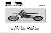 Motorcycle Service Manual - SUNICmotocross.in.ua/download/manual/kawasaki/Kawasaki KX65 2000-2011.pdfmation, use the Quick Reference Guide to lo-cate the Electrical System chapter.