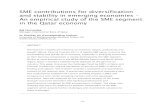 SME contributions for diversification and stability in ...cibg.org.au/wp-content/uploads/2018/01/3-8.pdf · diversification in the labour force and confines employment opportunities.