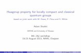 Haagerup property for locally compact and classical ...skalski/Daejeon3.pdf · Haagerup property for locally compact and classical quantum groups based on joint work with M. Daws,