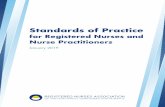 Standards of Practice Standards€¦ · registered nurses (RN) and nurse practitioners (NP). This authority reflects RNANT/NU’s primary mandate to protect and serve the public through