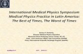 International Medical Physics Symposium Medical Physics ...amos3.aapm.org › abstracts › pdf › 77-22598-314436-92546.pdf · Instituto de Tecnología Nuclear DAN BENINSON Physics