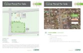 FOR SALE Corner Parcel For Sale - Rockland Trust...815 BEDFORD STREET, WHITMAN, MASSACHUSETTS FOR SALE ±0.60 ACRES AVAILABLE FEATURES: + Vacant parcel on Bedford Street adjacent to