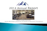 COMMUNITY REHABILITATION CLINIC Rocky Mountain University ... · Rocky Mountain University of Health Professions Foundation (RMUoHPF). Since its inception in 2008, those associated