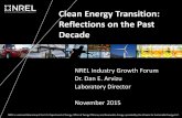 Clean Energy Transition: Reflections on the Past Decade“Thinking differently about energy” ... Technologies Enabling Energy Services Shelter & Comfort Low-cost storage Design control