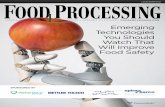 Emerging Technologies You Should Watch That Will Improve Food Safety · 2019-06-24 · Emerging Technologies You Should Watch That Will Improve Food Safety SPONSORED BY. TABLE OF