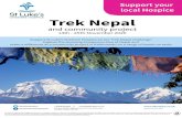 St Luke’s Trek Nepal and Community Project · Ghorepani - Poon Hill - Tadapani An hour-long pre-dawn ascent gives us the opportunity to see the fascinating views of the Annapurnas