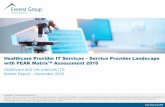 Healthcare Provider IT Services – Service Provider ... · – Aspirants: Tech Mahindra, L&T Infotech, VirtusaPolaris, and GAVS Technologies Although the provider IT market is expected