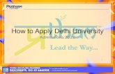 How to Apply Delhi University · •OBC ( Non-creamy layer certificate ) in the name of the applicant issued march31,2020 •EWS certificate issued by SDM certifying the applicant
