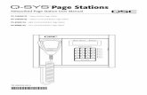 Page Stations - QSC · separate +24 VDC power supply in applications where PoE power is unavailable or undesirable. Aser Nnterface The Q-Sys Page Stations provide a front-panel user