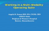 Working in a Multi-Modality Operating Suite · 2018-05-23 · AMIGO Suite. Brigham & Women's Hospital. Boston, Massachusetts. Working in a Multi-Modality ... Cross sectional imaging