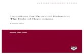 Incentives for Prosocial Behavior: The Role of Reputations Files/16... · prosocial.3 The potential for a heterogenous e ect based on past volunteer behavior aligns with growing evidence