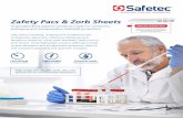 Infection Control, First Aid, Compliance Products - Zafety Pacs & … · 2016-06-07 · (Package Compliance) Help reduce handling, shipping and compliance risks of diagnostic specimens,