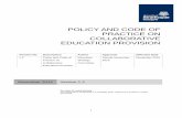 POLICY AND CODE OF PRACTICE ON COLLABORATIVE … › media › ps › cs › gmap › academicaffairs › p… · Practice on Collaborative Education Provision Education Strategy