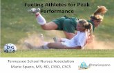 Fueling Athletes for Peak Performancetnschoolnurses.com/wp-content/uploads/2013/01/TASN_2012_Sports_Nutrition.pdfType of Protein? • Examined protein type and MPS at rest and after
