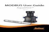 MODBUS User Guide · MODBUS is a serial communications protocol designed to allow a number of . different devices to communicate with a single MODBUS master. The AquaVent logger is