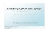 Fall 2010 RI NECAP Math, Reading, and Writing Results · Rhode Island’s NECAP Math, Reading, and Writing Results for Grades 3-8 and 11 . October 2010 Test Administration . ... Writing
