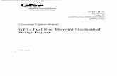 GE14 Fuel Rod 'rhermal-Mechanical Design Report · In this report, the design analyses of U02 and (U,Gd)02 fuel rods for the GE 14 fuel assembly are summarized for use in BWR/3-6