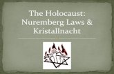Kristallnacht Nuremberg Laws & The Holocaustjgarraway.weebly.com/uploads/1/2/4/4/12446654/kristallnacht_and_e… · 1935 – Nuremberg laws made Jews 2nd class citizens 1937-1939