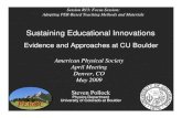 Sustaining Educational Innovations - apps3.aps.orgapps3.aps.org/aps/meetings/april09/presentations/R13... · 2009-06-24 · Sustaining Educational Innovations Evidence and Approaches