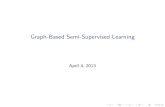 Graph-Based Semi-Supervised Learning - Columbia Universityjebara/6772/notes/notes9b.pdf · Graph Based SSL Graph based semi-supervised learning ﬁrst constructs a graph G = (V,E)
